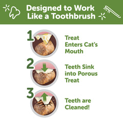 Whimzees Wellness Cat Dental Treats, Natural Chews, Chicken and Salmon Flavor