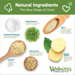 Whimzees Wellness Variety Pack Dog Dental Treats, Natural Chews, Small Size