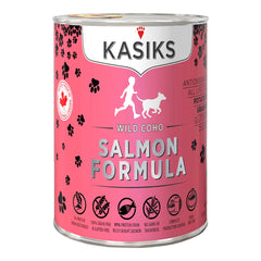 FirstMate Kasiks Grain-Free Wild Salmon Wet Dog Food (Pâté) – 12.2oz Cans (Case of 12)