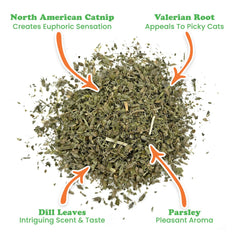 SMARTERPAW Meowijuana Garden Pawty Catnip, Dill, Parsley & Valerian Root Blend 26 g