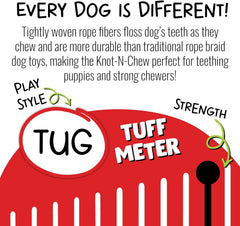 Jolly Pets® Knot-N-Chew Rope Dog Toy (Looped/2 Knots) – Large/XL
