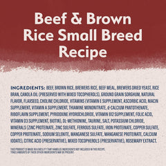 Natural Balance Limited Ingredient Small-Breed Adult Dry Dog Food with Healthy Grains, Beef & Brown Rice, 12 Pound (Pack of 1)