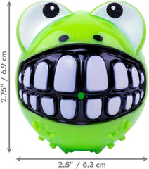 KONG Grinz Frog Dog Toy – Large Green