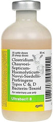 Zoetis 2644387C Ultrabac 8 way-10 dose 50ml