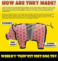 TUFFY - World's Tuffest Soft Dog Toy - Barnyard Horse - Multiple Layers. Made Durable, Strong & Tough. Interactive Play (Tug, Toss & Fetch). Machine Washable & Floats.