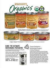 Evanger's Organics Chicken & Turkey Dinner for Dogs - 12, 12.5 oz Cans
