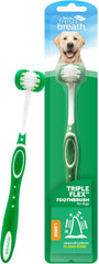 TropiClean Fresh Breath TripleFlex Toothbrush for Large Dogs | 360-Degree Toothbrush |