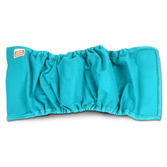 Simple Solution Absorbent Male Wraps with Leak Proof Fit | Excitable Urination, Incontinence,1 Reusable Dog Diaper Per Pack,Whites & Tans