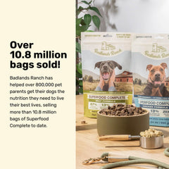 Badlands Ranch Superfood Complete, Adult Dog Food, Air-Dried, High Protein, Zero Fillers, Superfood Nutrition by Katherine Heigl (Beef Formula)