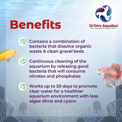 DrTim's Aquatics Freshwater Waste-Away Time Release Gel β Natural Fish Tank & Aquarium Leave-in Waste Management Solution for Dissolving Cleaning Organic Sludge β Large)
