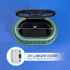 Petmate Dog Crates for Small Dogs & Cat Carriers, One-Door Plastic Pet Kennel, Front Loading, Made in USA