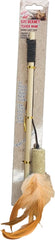 SPOT Cat-Bernet Cork with Feathers Teaser Wand Bernet Cat Toy, Assorted
