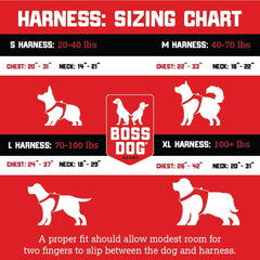 Boss Dog Tactical Harness, Red