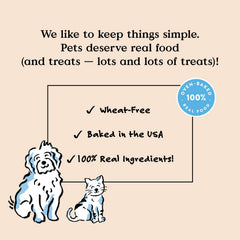 Bocce's Bakery Fireside Apple Pie Treats for Dogs, Wheat-Free Everyday Dog Treats, Made with Real Ingredients, Baked in The USA, All-Natural Soft & Chewy Cookies, Apples, Cheese & Cinnamon, 6 oz