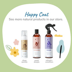 kin+kind Dog Deodorizing Spray - Safe, Natural, & Easy to Use Pet Odor Eliminator - Premium Dog Detangler Spray Formula Made w/Aloe - Dog Deodorizer for Smelly Dogs Made in The USA (12 fl oz)