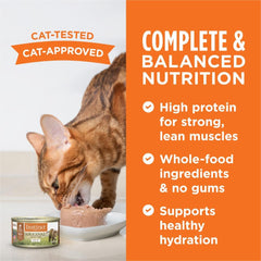 Instinct Original Pate Wet Cat Food, Grain Free Recipe - Real Duck, 3 oz. Cans (Pack of 24)
