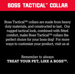 Boss Dog Tactical Adjustable Collar, Hot Pink