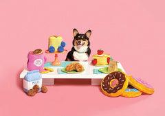 ZippyPaws Burrow, Food Buddies Popcorn Bucket - Interactive Summer Dog Toys for Boredom - Hide and Seek Dog Toys, Colorful Squeaky Dog Toys for Small & Medium Dogs, Plush Dog Puzzles