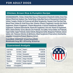 Natural Balance Health Protection Small Breed Dry Dog Food – Whole Body Health, Easy on Digestion Dog Food Made with Chicken, Brown Rice & Pumpkin for Dogs - 4lbs.