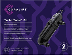 Coralife Aquarium Fish Tank Marine Salt Water Turbo-Twist UV Sterilizer