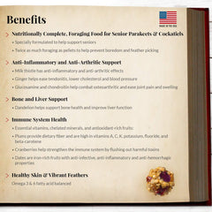 LAFEBER'S Senior Bird Nutri-Berries Pet Bird Food, Made with Non-GMO and Human-Grade Ingredients, 10 oz