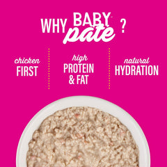 Tiki Cat Baby Pate Wet Cat Food for Kittens, Chicken, Tuna & Chicken Liver
