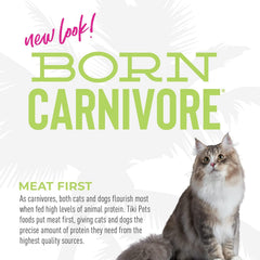 Tiki Cat Born Carnivore Indoor Health, Trout & Menhaden Fish Meal, Grain-Free Baked Kibble to Maximize Nutrients, Dry Cat Food