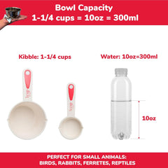 SPOT Coop Cup Bolt Clamp - Stainless Steel Hanging Bowl for Crates, Removable, Chew-Proof Pet Feeding Dish, Ideal for Birds, Parrots, Rabbits, Ferrets, Reptiles