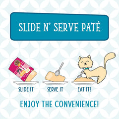 Weruva Cats in The Kitchen Slide N' Serve Grain-Free Natural Wet Pate Cat Food Pouches, Meowiss Bueller