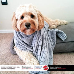 SPOT Snuggler Bones Blanket - Ultra Soft, Machine Washable Dog Blanket for Beds, Furniture Protection, Travel, and Crates