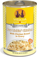 Weruva Classic Dog Food, Paw Lickin’ Chicken with Chicken Breast in Gravy (Pack of 12)