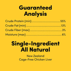 Animals Like Us - Premium Dog Treats, Freeze-Dried Raw 100% Cage-Free Chicken Liver, Single Ingredient, Protein Rich, Non-GMO, No Wheat or Corn, 3 oz