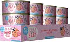 Tiki Cat Baby, Chicken & Salmon, High-Protein and 100% Non-GMO Ingredients, Wet Cat Food for Kittens 8 Weeks+