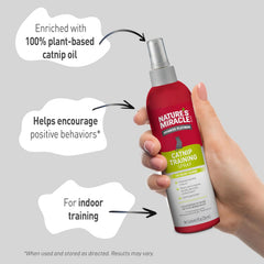 Natures Miracle Advanced Catnip Training Spray with Real Catnip Oil Attracts Cats and Encourages Positive Behavior, 8 Ounces