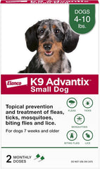 K9 Advantix Flea, Tick & Mosquito Prevention for Dogs | Flea Drops for Small Dogs | Apply Monthly | 2 Treatments