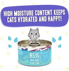 Weruva B.F.F. OMG - Best Feline Friend Oh My Gravy!, Chicken & Beef Be Happy with Chicken & Beef in Gravy