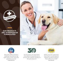 NaturVet Small Breeds Supplement- for Joint Support, Digestion, Skin, Coat Care- Dog Multivitamins with Minerals, Omega-3, PlaqueOff- Wheat-Free Vitamins for Dogs- Toy and Small Breeds