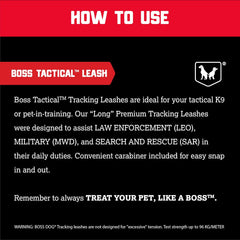 Boss Dog Tactical Leash, Red Camo