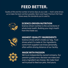 Next Level Super Premium Dog Food – Performance Plus™ – Dry Kibble for Active Adult Dogs – 26% Protein, Beef, Pork, Fish, Chicken & Gluten Free Grains – Glucosamine & Chondroitin for Joint Health 40 lb