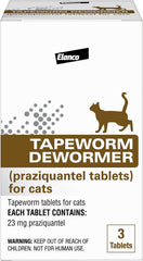 Elanco Tapeworm Dewormer (praziquantel tablets) 6 Weeks and Older, 3-count