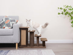 Petpals Zoso Multi-Functional Pet Stairs with Storage and Scratching Pad and Cute Mouse Toys, Suitable for Pets to Play and Engage in Activities