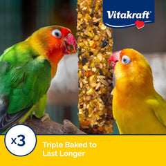 Vitakraft Crunch Sticks Conure Treat - Apple and Orange - Pet Bird Treat Toy