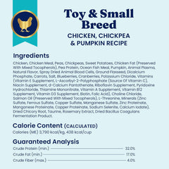 Click to see full view 3+ Solid Gold Toy & Small Breed Dry Dog Food Small Bites – Real Chicken, Grain Free Gluten Free, High Fiber Healthy Kibble w/Probiotics for Gut Health & Digestion Support– All Ages – NutrientBoost™