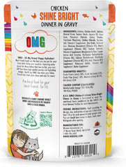 Weruva B.F.F. OMG - Best Feline Friend Oh My Gravy!, Chicken & Salmon Shine Bright with Chicken & Salmon in Gravy