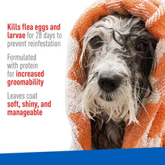 Plus Flea & Tick Shampoo with Precor for Cats, Kittens, Dogs & Puppies Over 12 Weeks Of Age Sensitive Skin Flea Treatment | Kills Adult Fleas, Flea Eggs, Ticks, and Lice