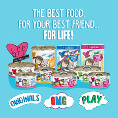 Weruva B.F.F. OMG - Best Feline Friend Oh My Gravy!, Selfie Cam! with Chicken & Lamb in Gravy Cat Food (Pack of 8)
