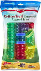 Kaytee® CritterTrail® Fun-nels Value Pack Assorted Tubes for Small Animal Assorted Color 2.12 X 8.75 X 15.5 Inch
