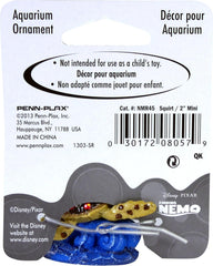 Disney Penn-Plax Squirt Mini Aquarium Ornament for Finding Nemo - Fun Decoration for Your Smaller Tank with This Friendly Turtle Riding a Wave