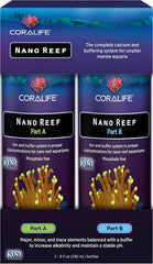 Coralife Saltwater Fish Tank Aquarium Nano Reef Part A and B, 8 oz
