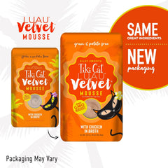 Tiki Cat Luau Velvet Mousse, Chicken in Broth, Complete Nutrition for Balanced Diet, Wet Cat Food For All Life Stages